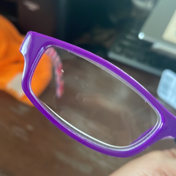 Fashion +2.00 purple & pink print & purple and yellow with flower print readers - Picture 6 of 16